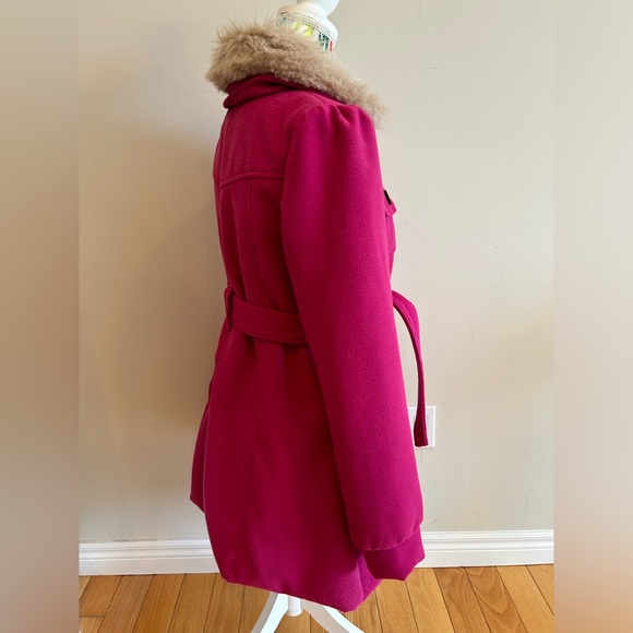 Seductions pink winter jacket with removable faux fur collar,Excellent condition - Picture 3 of 5